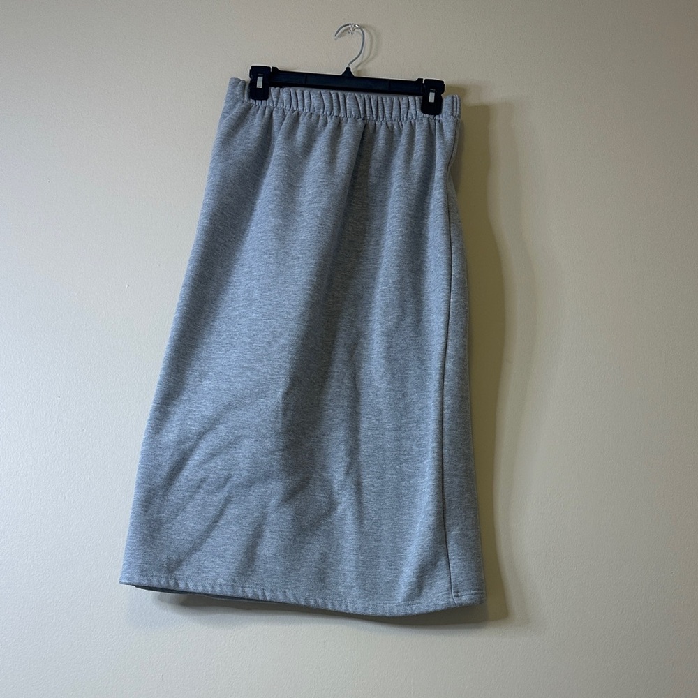 Chic Gray Midi Skirt for Women